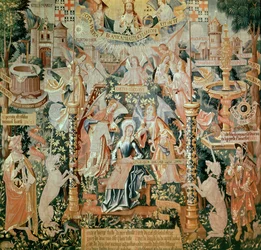 Marie dans le Temple, de Scènes de la vie de la Vierge, Tapisserie, 1530